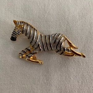 Zebra Brooch